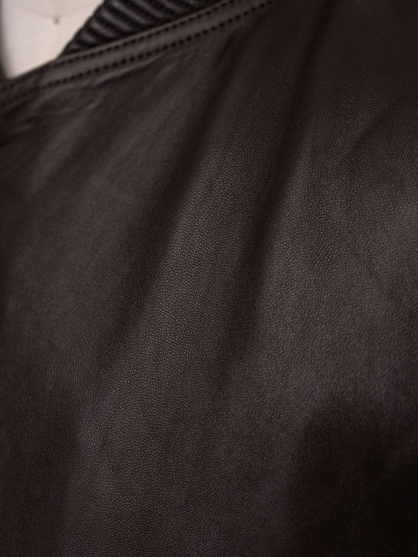 Tailored Leather Bomber Jacket (B-15 MOD.)【Cigar brown】 - PRY