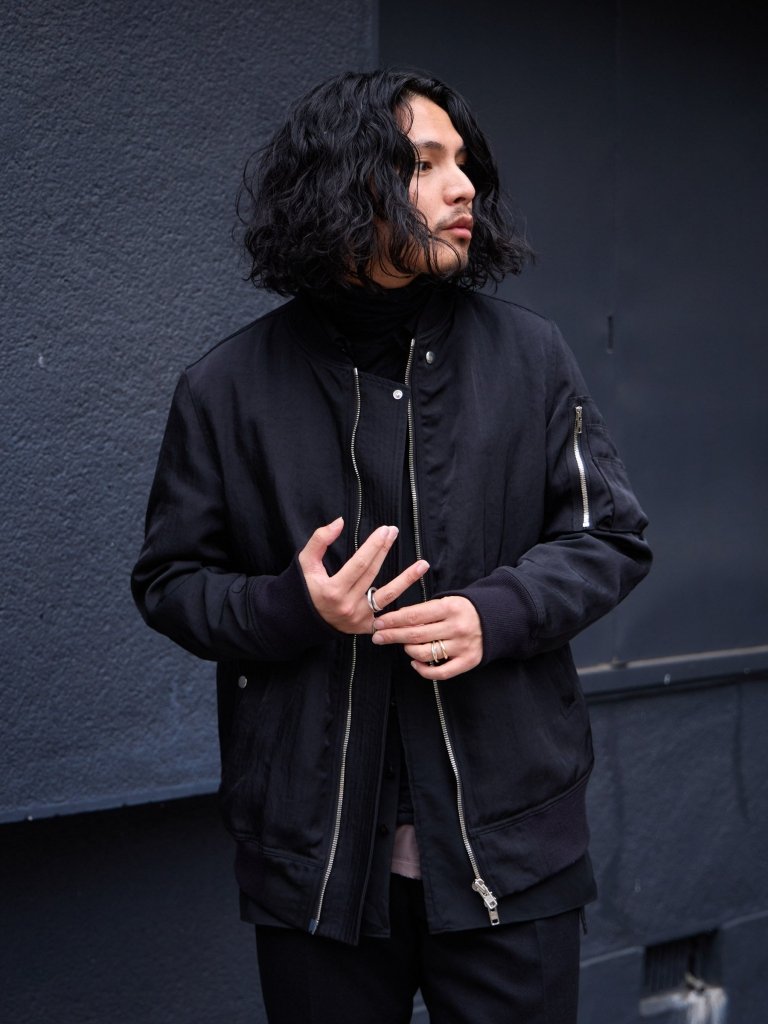 Tailored Vintage Bomber Jacket【black】 – PRY