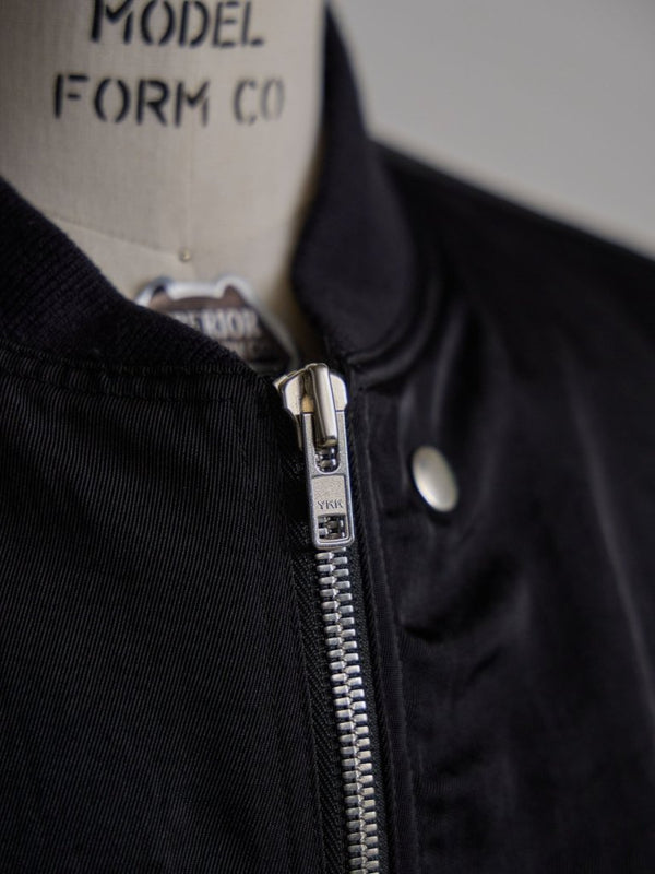 Tailored Vintage Bomber Jacket【black】 - PRY