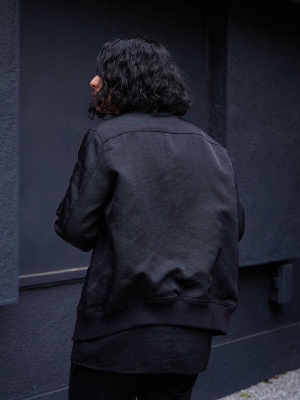 Tailored Vintage Bomber Jacket【black】 - PRY