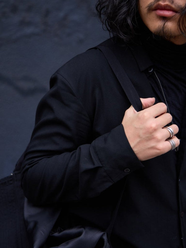 Tailored Vintage Bomber Jacket【black】 - PRY