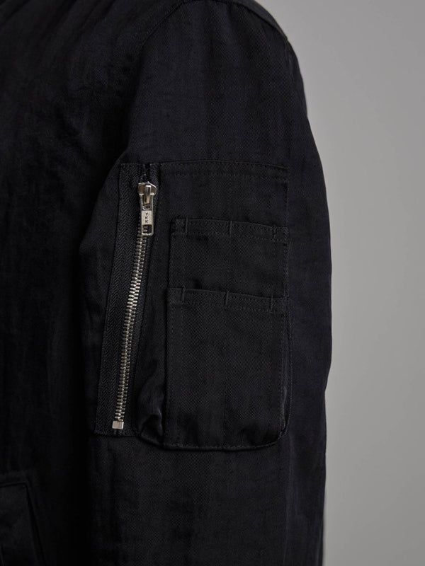 Tailored Vintage Bomber Jacket【black】 - PRY