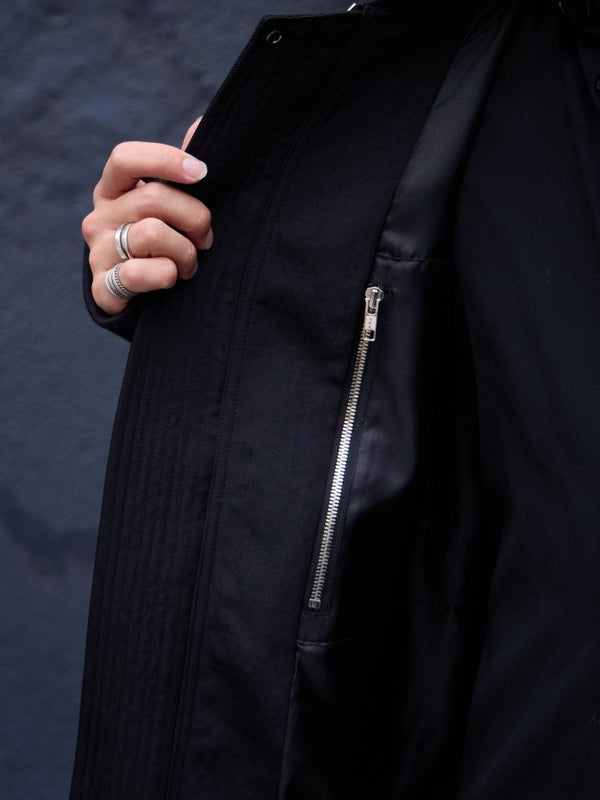 Tailored Vintage Bomber Jacket【black】 - PRY