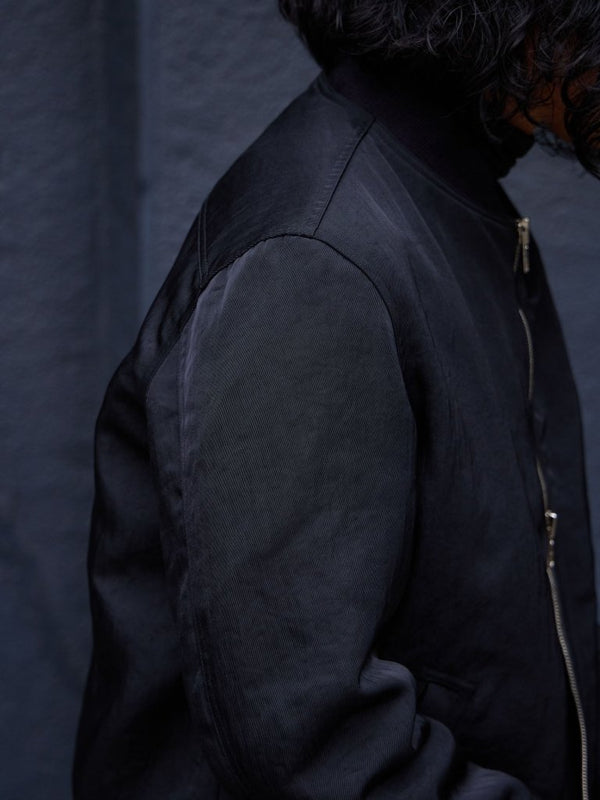 Tailored Vintage Bomber Jacket【black】 - PRY