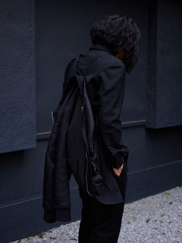 Tailored Vintage Bomber Jacket【black】 - PRY