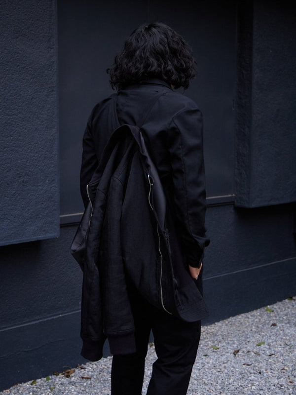 Tailored Vintage Bomber Jacket【black】 - PRY