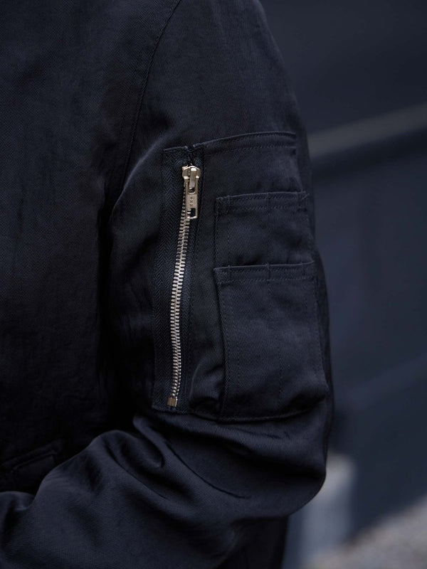 Tailored Vintage Bomber Jacket【black】 - PRY