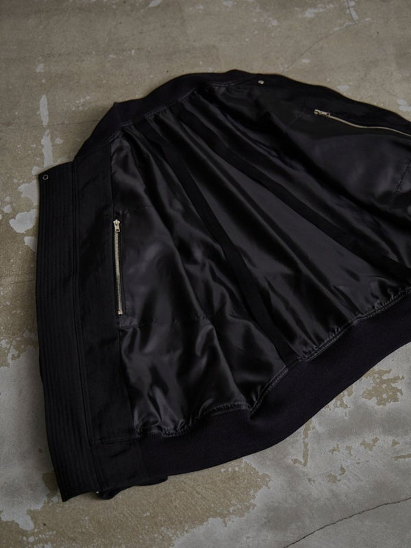 Tailored Vintage Bomber Jacket【black】 - PRY