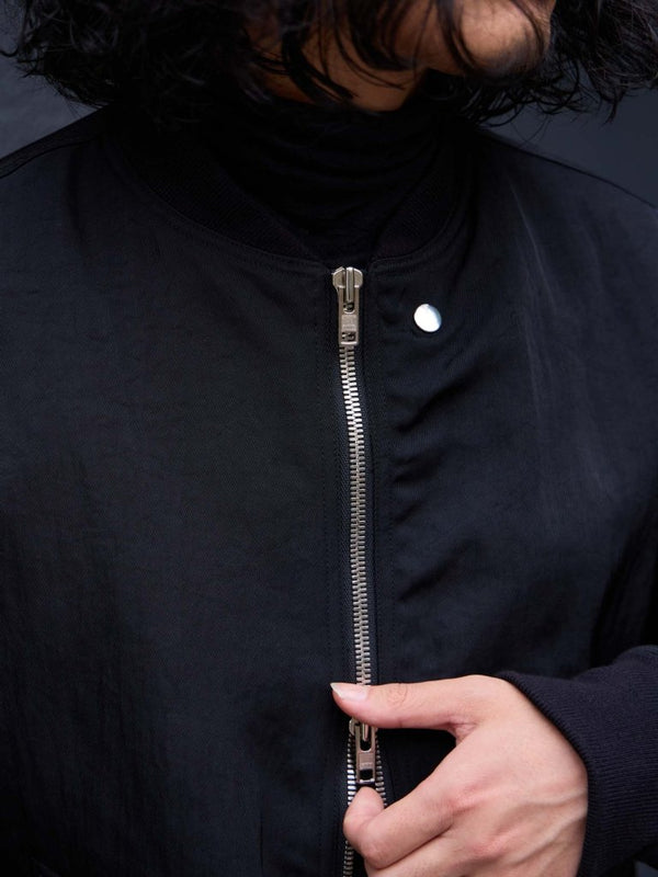 Tailored Vintage Bomber Jacket【black】 - PRY