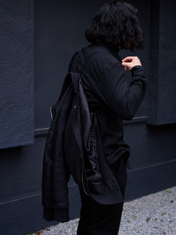 Tailored Vintage Bomber Jacket【black】 - PRY