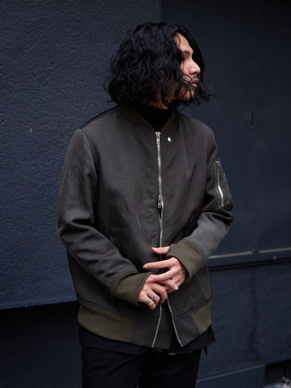 Tailored Vintage Bomber Jacket【olive】 - PRY