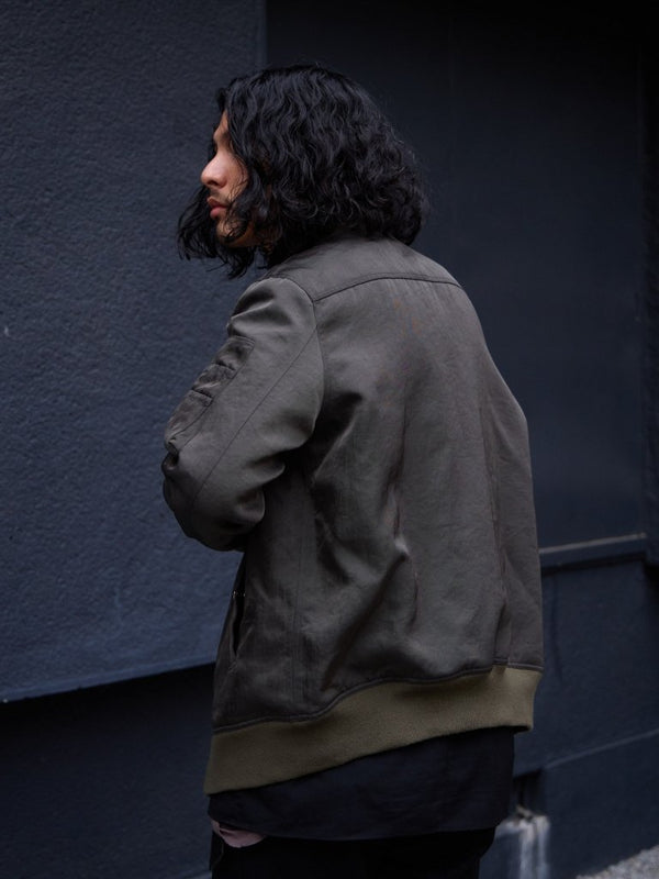 Tailored Vintage Bomber Jacket【olive】 - PRY