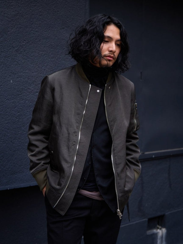 Tailored Vintage Bomber Jacket【olive】 - PRY