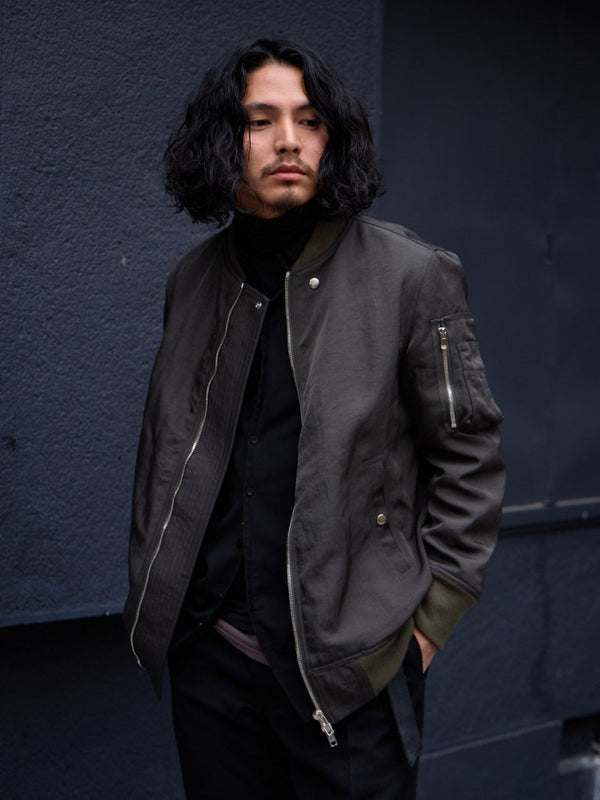 Tailored Vintage Bomber Jacket【olive】 - PRY