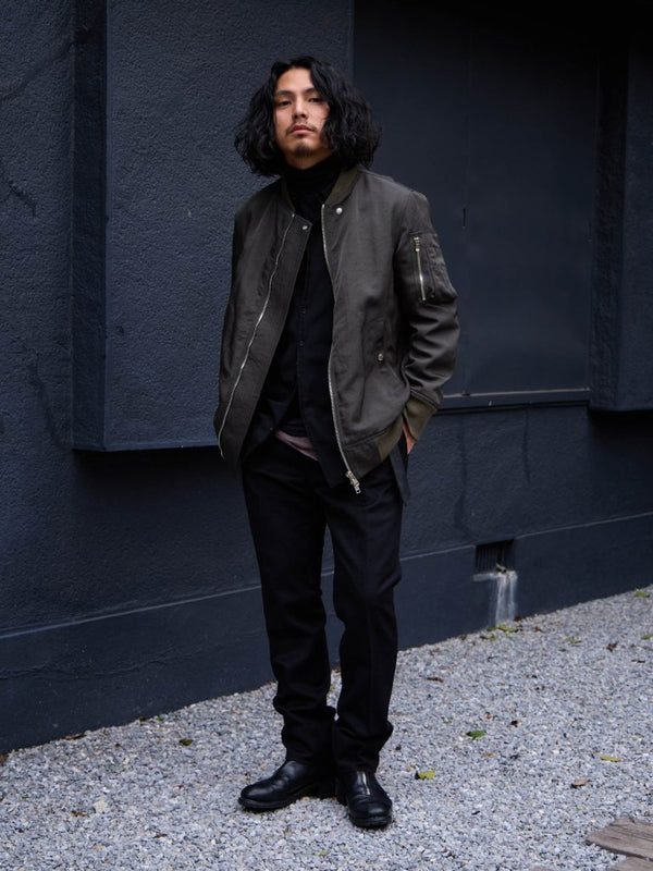 Tailored Vintage Bomber Jacket【olive】 - PRY