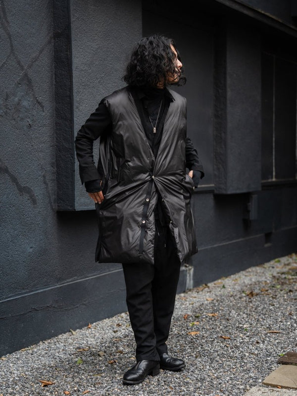 Thermal Layered Long Vest 【BLACK】 - PRY