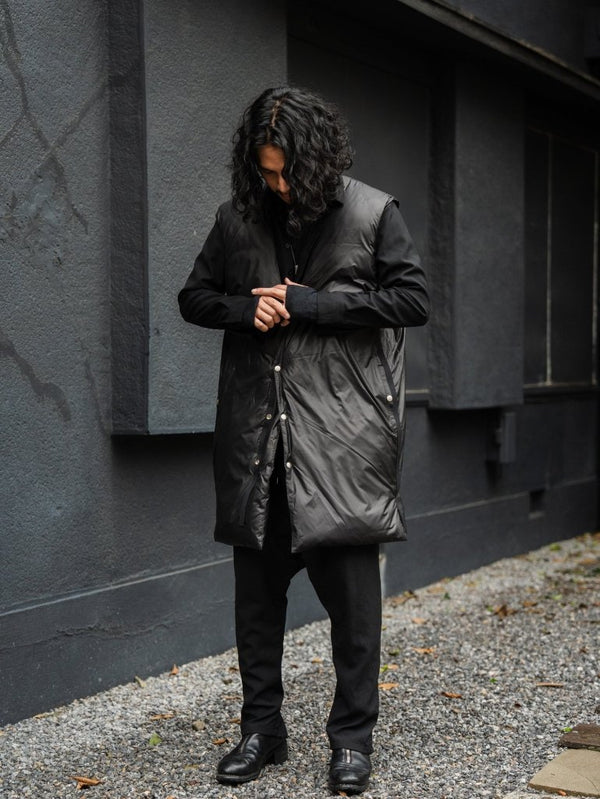Thermal Layered Long Vest 【BLACK】 - PRY