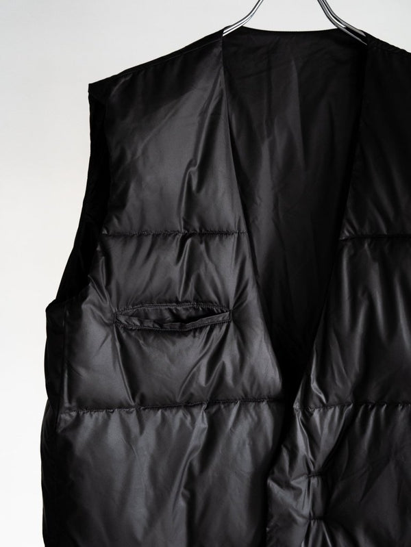 Thermal Layered Long Vest 【BLACK】 - PRY