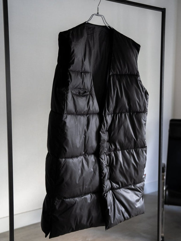 Thermal Layered Long Vest 【BLACK】 - PRY
