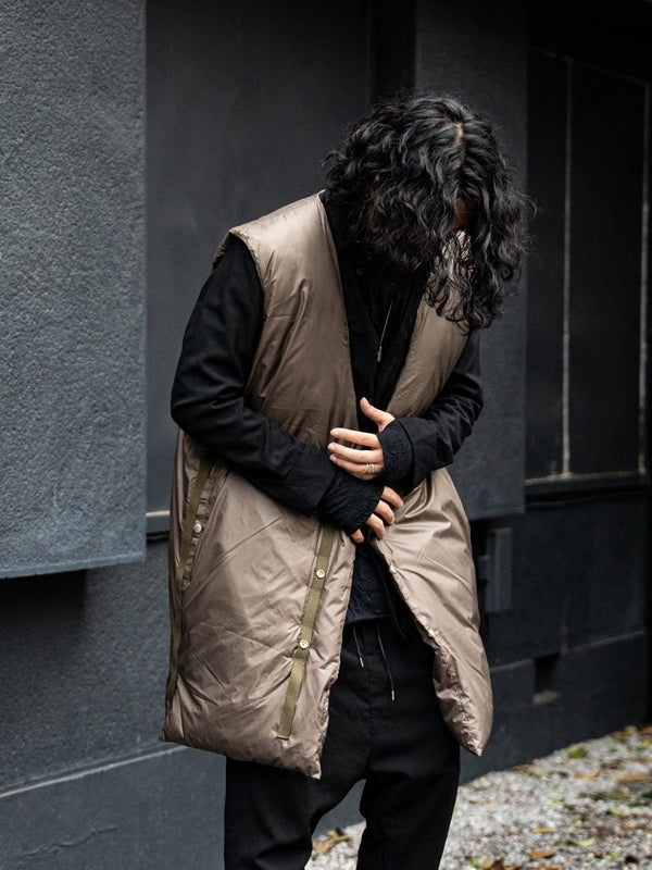 Thermal Layered Long Vest 【DUST】 - PRY