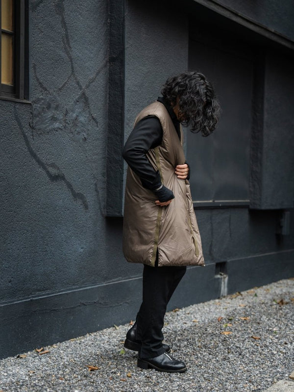 Thermal Layered Long Vest 【DUST】 - PRY