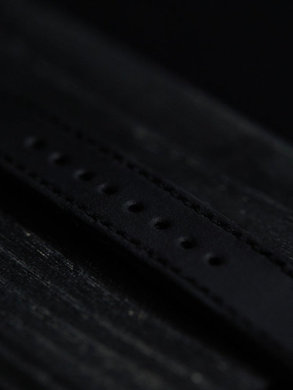 Timeless Leather Watch Bracelet [Black Diamond +Silver925] - PRY