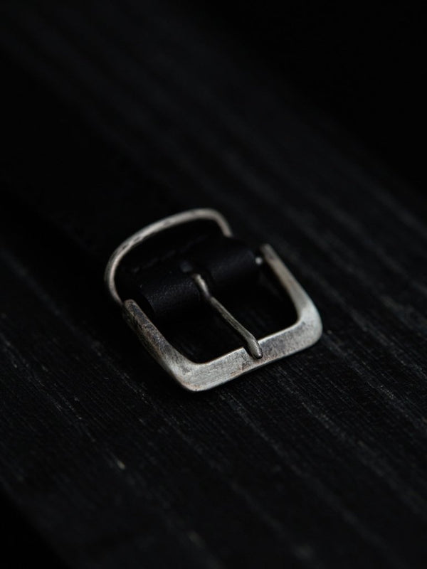 Timeless Leather Watch Bracelet [Black Diamond +Silver925] - PRY