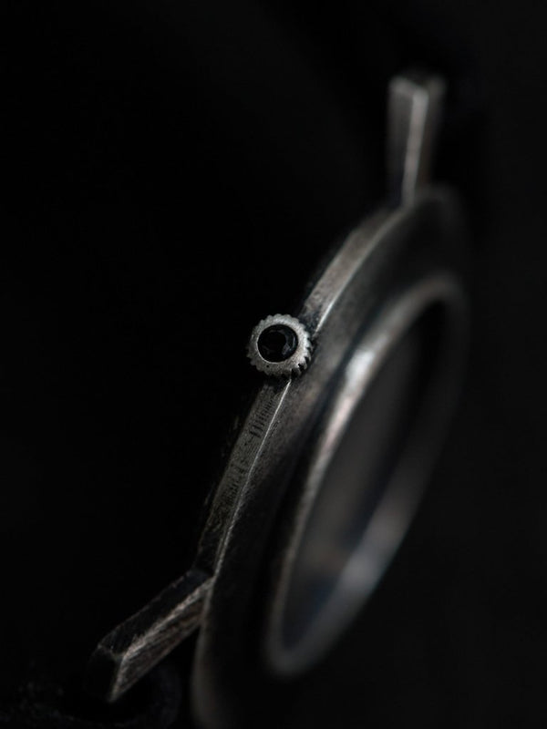 Timeless Leather Watch Bracelet [Black Diamond +Silver925] - PRY