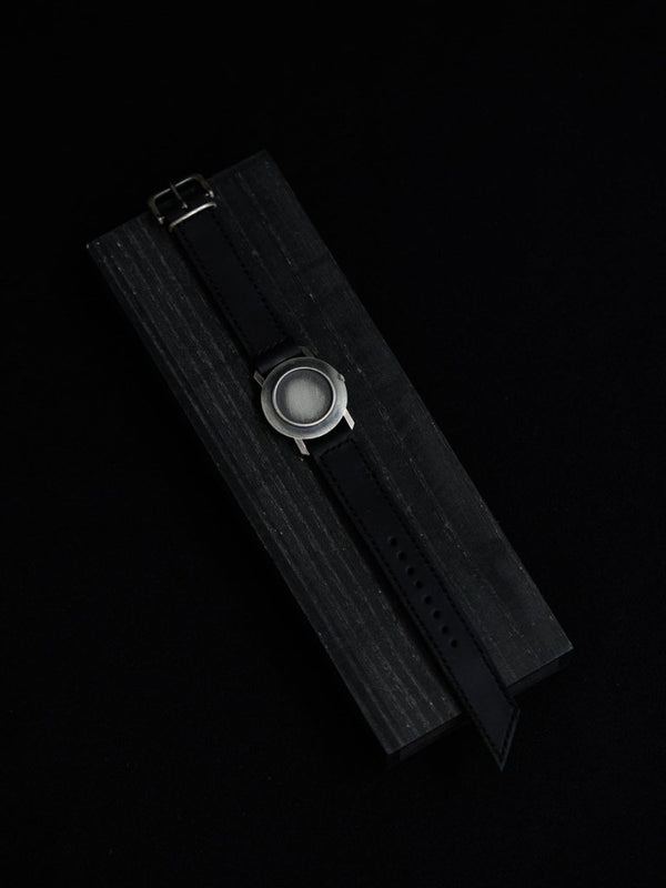 Timeless Leather Watch Bracelet [Black Diamond +Silver925] - PRY