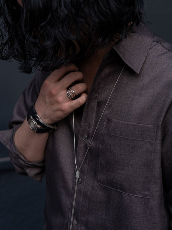 Timeless Leather Watch Bracelet [Black Diamond +Silver925] - PRY