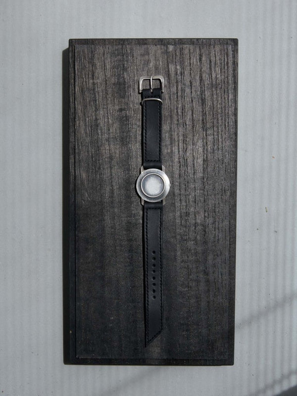 Timeless Leather Watch Bracelet [Black Diamond +Silver925] - PRY