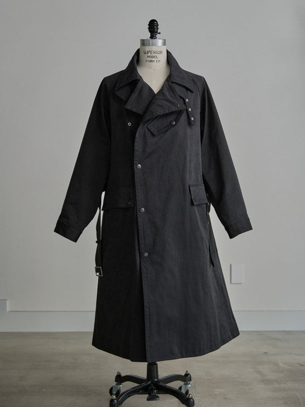 Velvet Suede Motorcycle Coat [BLACK] - PRY
