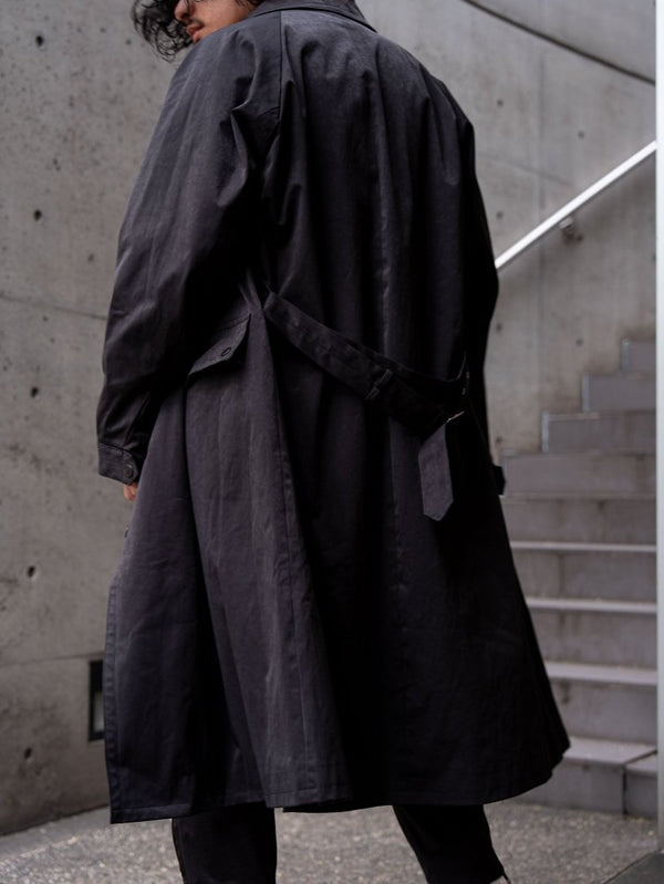 Velvet Suede Motorcycle Coat [BLACK] - PRY
