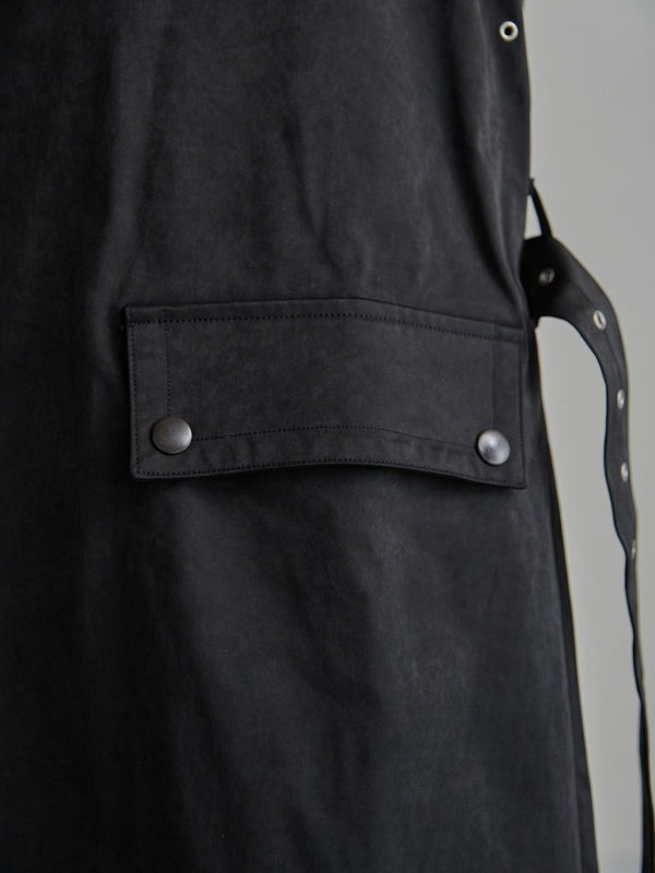 Velvet Suede Motorcycle Coat [BLACK] - PRY
