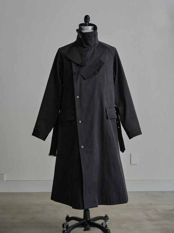 Velvet Suede Motorcycle Coat [BLACK] - PRY
