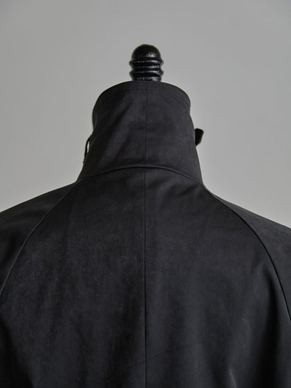 Velvet Suede Motorcycle Coat [BLACK] - PRY