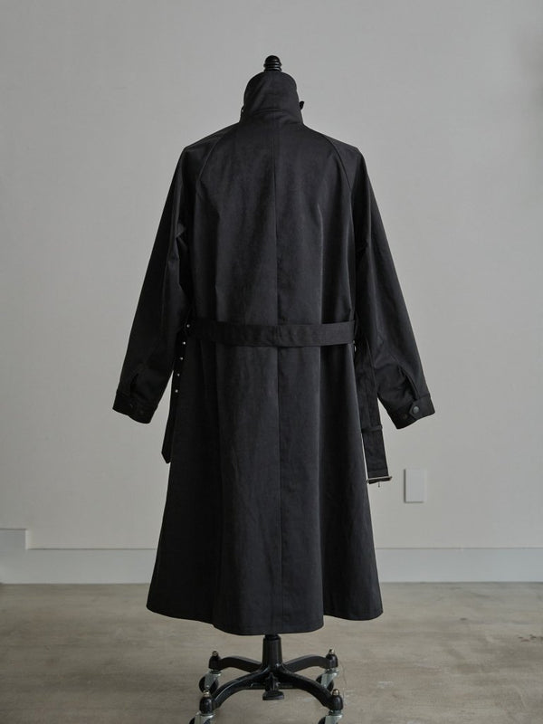Velvet Suede Motorcycle Coat [BLACK] - PRY