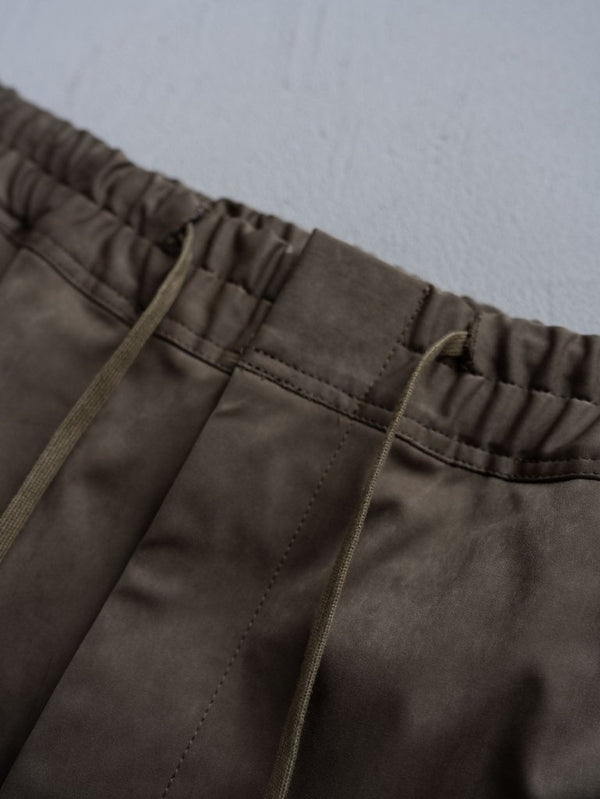 Velvet Suede Sarouel Crop Pants [UMBER] - PRY