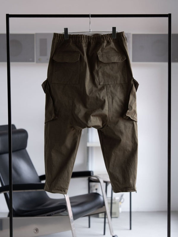 Velvet Suede Sarouel Crop Pants [UMBER] - PRY