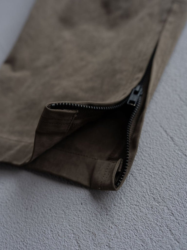 Velvet Suede Sarouel Crop Pants [UMBER] - PRY