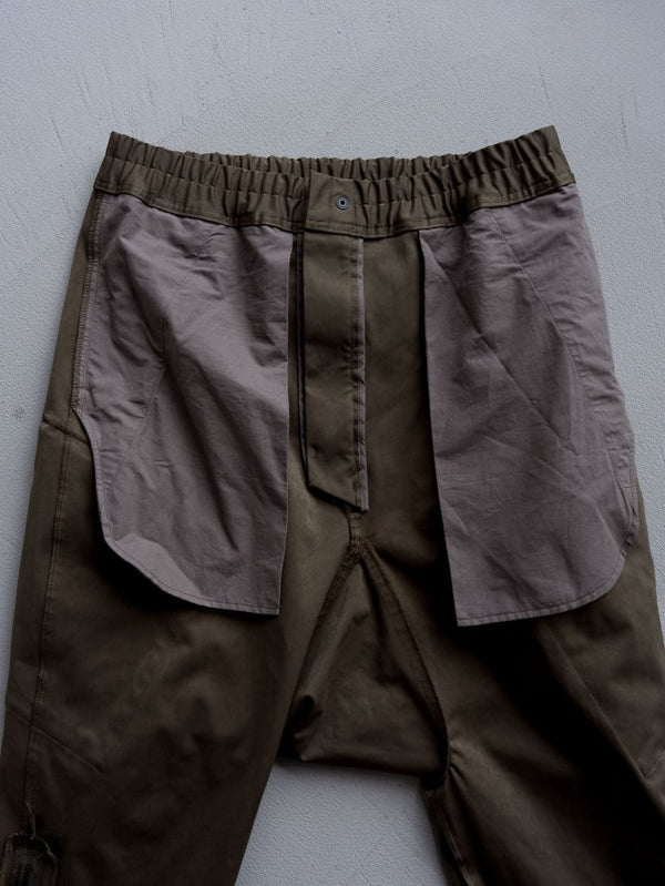 Velvet Suede Sarouel Crop Pants [UMBER] - PRY