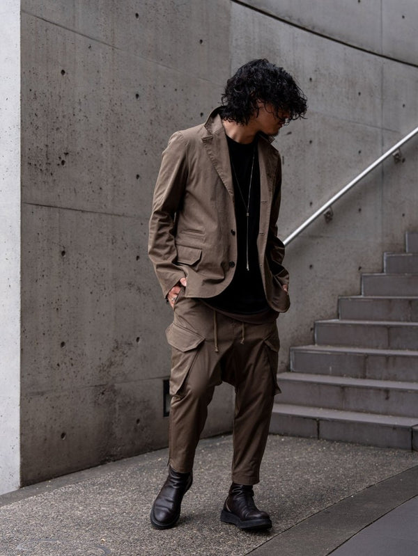 Velvet Suede Sarouel Crop Pants [UMBER] - PRY