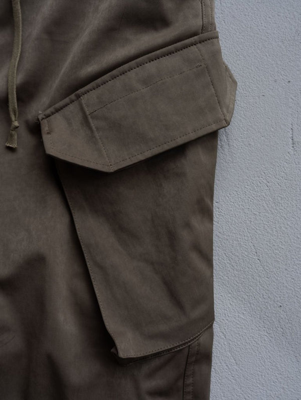 Velvet Suede Sarouel Crop Pants [UMBER] - PRY