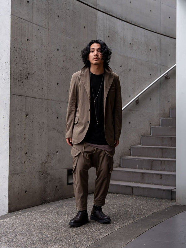 Velvet Suede Tailored Jacket [UMBER] - PRY
