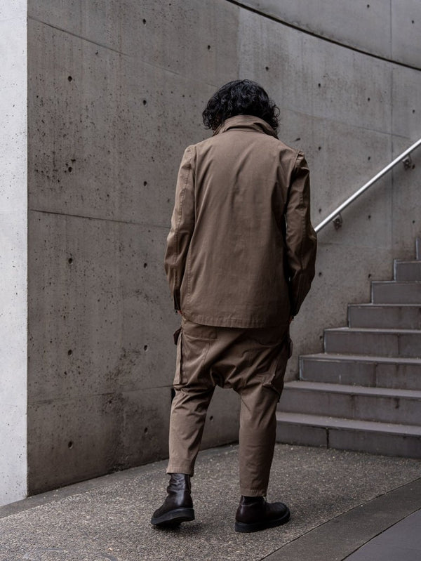 Velvet Suede Tailored Jacket [UMBER] - PRY