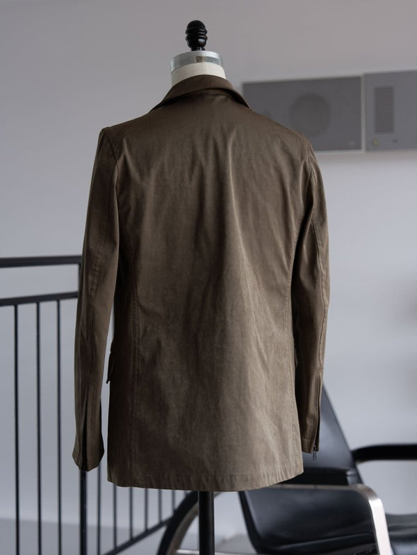 Velvet Suede Tailored Jacket [UMBER] - PRY