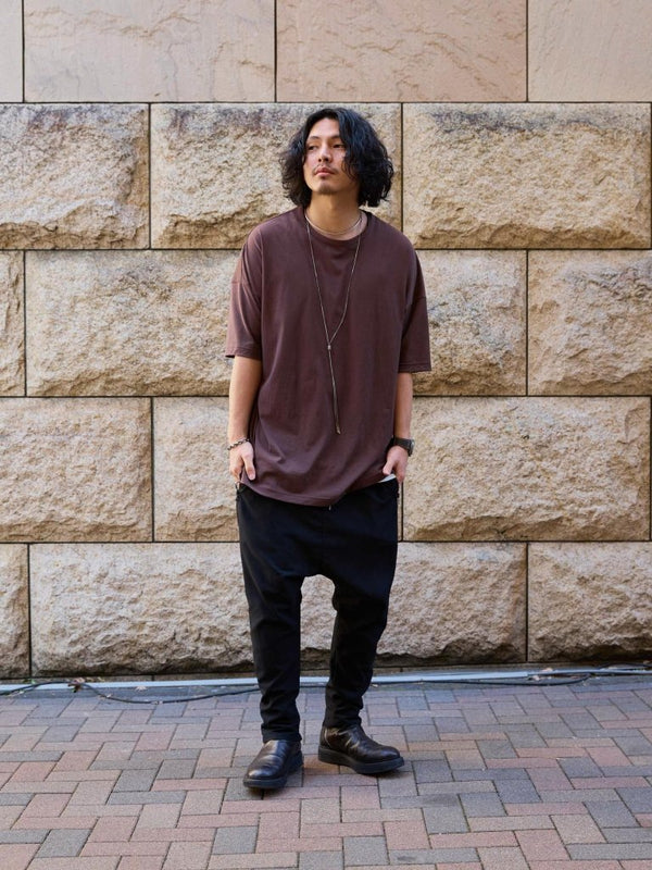 Vertical T-shirt 【Bitter Brown】 - PRY