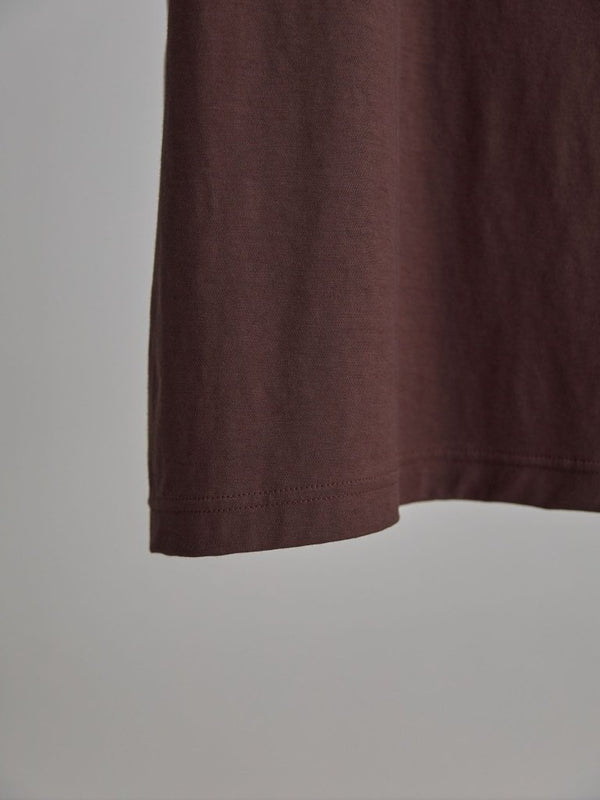 Vertical T-shirt 【Bitter Brown】 - PRY