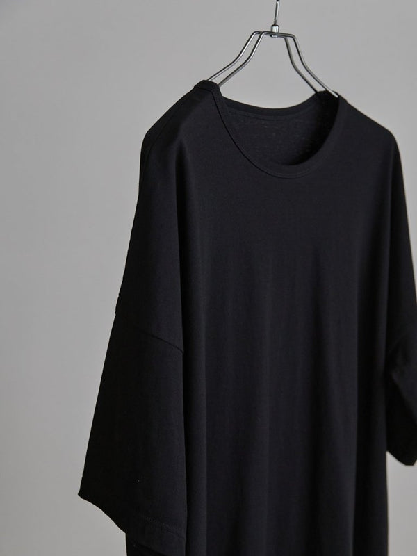 Vertical T-shirt 【Deep Black】 - PRY