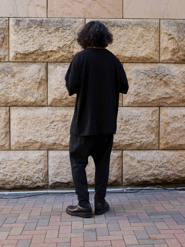 Vertical T-shirt 【Deep Black】 - PRY